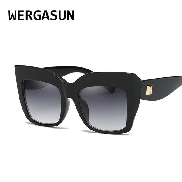 sunglasses wergasun classic cat eye women vintage oversized gradient sun glasses shades female luxury designer uv400 sunglass, White;black
sunglasses wergasun classic cat eye women vintage oversized gradient sun glasses shades female luxury designer uv400 sunglass, White;black