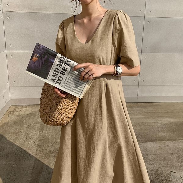 zrigc новые dresslong талии платье лето 2020 корейской версии ленивым стиль свободный сплошной цвет v-образным вырезом юбки рукав юбка корот, Black;gray
zrigc новые dresslong талии платье лето 2020 корейской версии ленивым стиль свободный сплошной цвет v-образным вырезом юбки рукав юбка корот, Black;gray