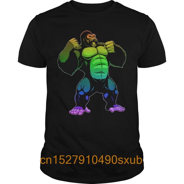 hip-hop t-shirt short sleeve asian size men's t-shirt gorilla rainbow shirt sport hooded sweatshirt hoodie