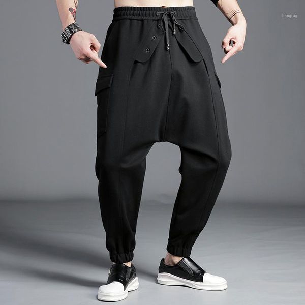 2019 dj costume ds men's clothing hair stylist hip-hop crotch pants harem pants baggy trousers plus size singer costumes1, Black
2019 dj costume ds men's clothing hair stylist hip-hop crotch pants harem pants baggy trousers plus size singer costumes1, Black