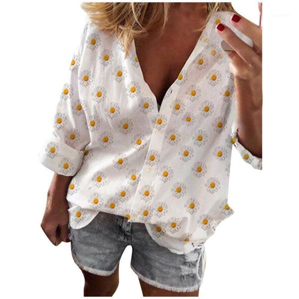 women's blouses & shirts chamsgend fashion woman 2021 polyester fiber tunic women's long sleeve sunflower print shirt blouse tank, White
women's blouses & shirts chamsgend fashion woman 2021 polyester fiber tunic women's long sleeve sunflower print shirt blouse tank, White