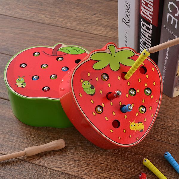 baby montessori wooden magnetic catch worms 3d puzzle educational game fishing color math children toys for 1 2 3 years old y200704
baby montessori wooden magnetic catch worms 3d puzzle educational game fishing color math children toys for 1 2 3 years old y200704
