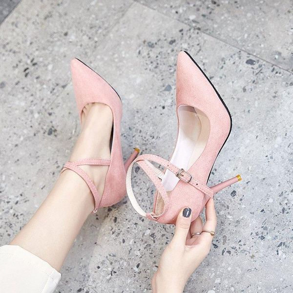 sandals 9cm korean women's high heels workplace stiletto shoes pointed shallow mouth buckle single four seasons, Black
sandals 9cm korean women's high heels workplace stiletto shoes pointed shallow mouth buckle single four seasons, Black
