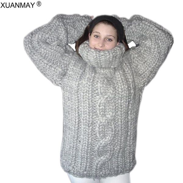 winter super thick warm women's turtleneck sweater fashion hand-woven large size 5xl code pullover sweater 2020 autumn, White;black
winter super thick warm women's turtleneck sweater fashion hand-woven large size 5xl code pullover sweater 2020 autumn, White;black