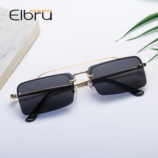 elbru small rectangle sunglasses women rimless square sun glasses for women 2020 summer style female uv400 sun glasses1, White;black
elbru small rectangle sunglasses women rimless square sun glasses for women 2020 summer style female uv400 sun glasses1, White;black