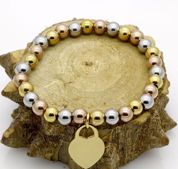 stainless steel jewelry fashion peach heart bracelet beaded chain female titanium rose gold silver cuff bracelet for sqcwta whole2019, Black
stainless steel jewelry fashion peach heart bracelet beaded chain female titanium rose gold silver cuff bracelet for sqcwta whole2019, Black