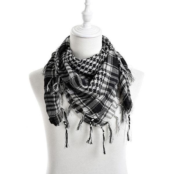 new arab tactical shemagh palestine light polyester scarf shawl for men women fashion plaid printed men scarf wraps, Blue;gray
new arab tactical shemagh palestine light polyester scarf shawl for men women fashion plaid printed men scarf wraps, Blue;gray