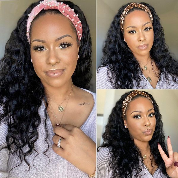 headband wig human hair peruvian water wave head band human hair wigs scarf remy natural glueless headband wigs for black women, Black;brown
headband wig human hair peruvian water wave head band human hair wigs scarf remy natural glueless headband wigs for black women, Black;brown