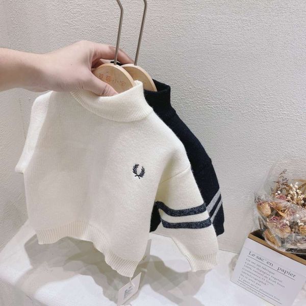 strawberry xiaobao clothing 2020 winter new children's men's and women's striped high collar embroidered cashmere sweater, Blue
strawberry xiaobao clothing 2020 winter new children's men's and women's striped high collar embroidered cashmere sweater, Blue