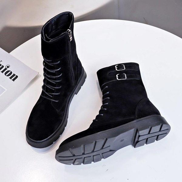 2020 winter mid-heel boots thick heel boots mid-tube round toe fashion, Black
2020 winter mid-heel boots thick heel boots mid-tube round toe fashion, Black