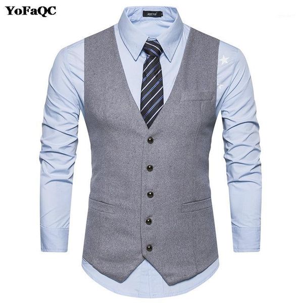 men's vests 2021 casual striped men's vest white black gray dress suit men classic male slim fit formal business waistcoat man1, Black;white
men's vests 2021 casual striped men's vest white black gray dress suit men classic male slim fit formal business waistcoat man1, Black;white