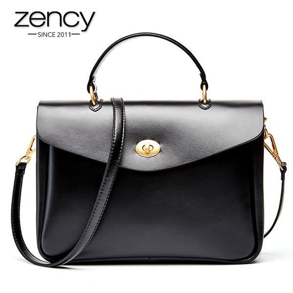 zency 100% genuine leather office lady briefcase bag fashion women tote handbag classic black luxury crossbody shoulder bags
zency 100% genuine leather office lady briefcase bag fashion women tote handbag classic black luxury crossbody shoulder bags