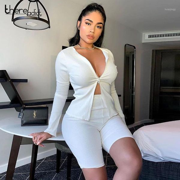 thereadict solid bodycon two piece set and shorts long sleeves v neck zipper tracksuits 2 piece set women outfits 20201, Gray
thereadict solid bodycon two piece set and shorts long sleeves v neck zipper tracksuits 2 piece set women outfits 20201, Gray