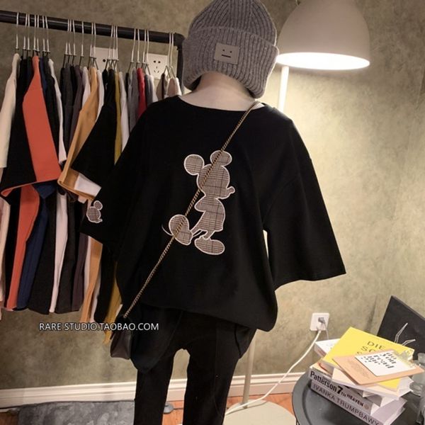 abjmm 2020 summer new short sleeve twomen's cartoon half t-shirt embroidery loose korean version versatile frosted sleeve embroidery b, White
abjmm 2020 summer new short sleeve twomen's cartoon half t-shirt embroidery loose korean version versatile frosted sleeve embroidery b, White