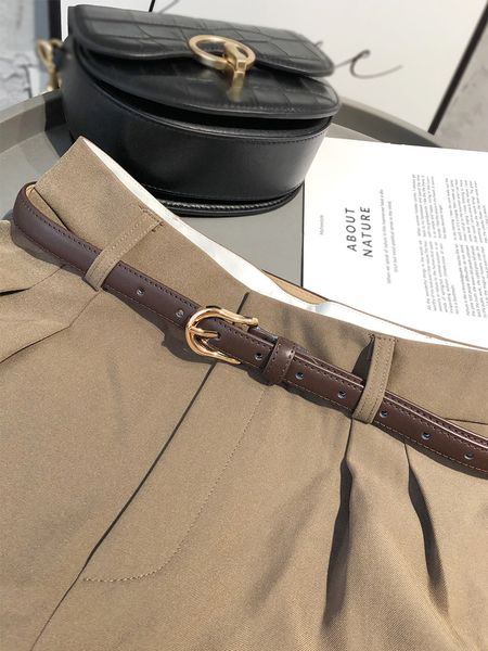 send punch simple korean thin black suit pants fashion jeans leather belt women, Black;brown
send punch simple korean thin black suit pants fashion jeans leather belt women, Black;brown