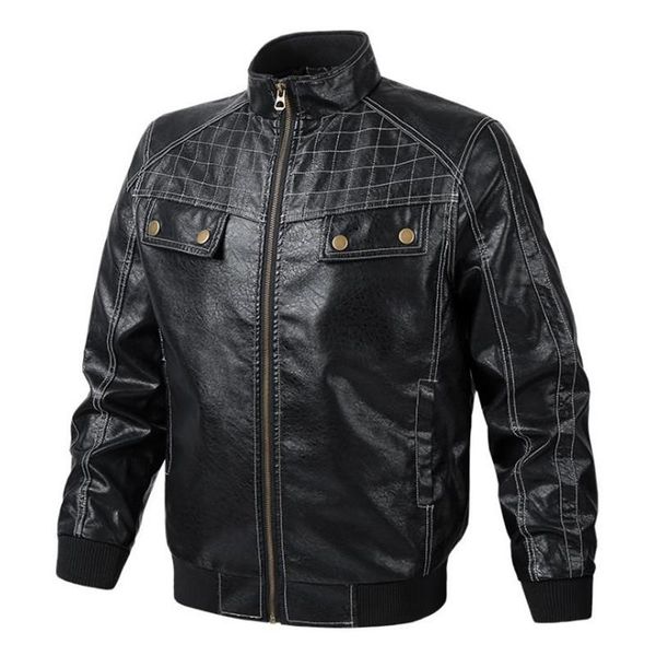 leather jacket men autumn coat slim fit faux leather motorcycle jackets male clothing, Black
leather jacket men autumn coat slim fit faux leather motorcycle jackets male clothing, Black