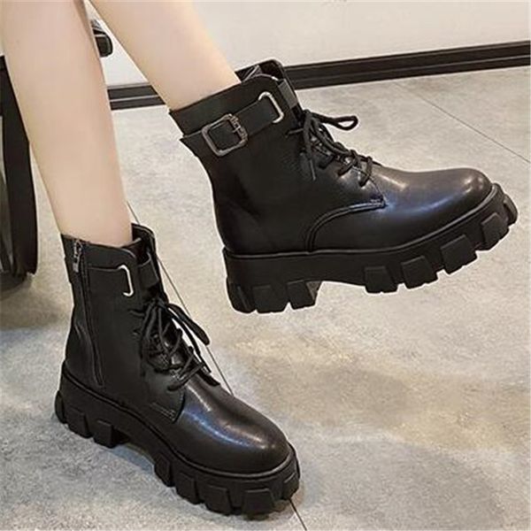spring 2021 new autumn leather shoes of the feminine fashion female square rent to platforms women boots mujer odu6, Black
spring 2021 new autumn leather shoes of the feminine fashion female square rent to platforms women boots mujer odu6, Black