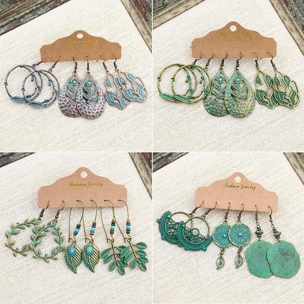 dangle & chandelier 3pair/set ethnic boho earrings 2021 vintage hollow leaves flowers set for women jewelry, Silver
dangle & chandelier 3pair/set ethnic boho earrings 2021 vintage hollow leaves flowers set for women jewelry, Silver