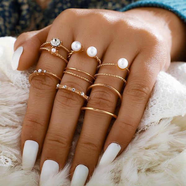 Bohemian Geometric Pearl Rings Sets Clear Crystal Stone Fashion Punk Gold Opening Vintage Charm Knuckle Rings for Women Jewelry1, Golden;silver
Bohemian Geometric Pearl Rings Sets Clear Crystal Stone Fashion Punk Gold Opening Vintage Charm Knuckle Rings for Women Jewelry1, Golden;silver