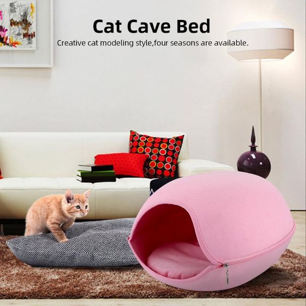 cat beds & furniture portable cute shape cave pet bed gray sleeping bag zipper felt cloth house nest basket with cushion
cat beds & furniture portable cute shape cave pet bed gray sleeping bag zipper felt cloth house nest basket with cushion