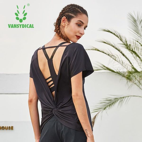 yoga outfits vansydical sports women's gym shirts short sleeve exposed back breathable fitness workout running t-shirts1, White;red
yoga outfits vansydical sports women's gym shirts short sleeve exposed back breathable fitness workout running t-shirts1, White;red
