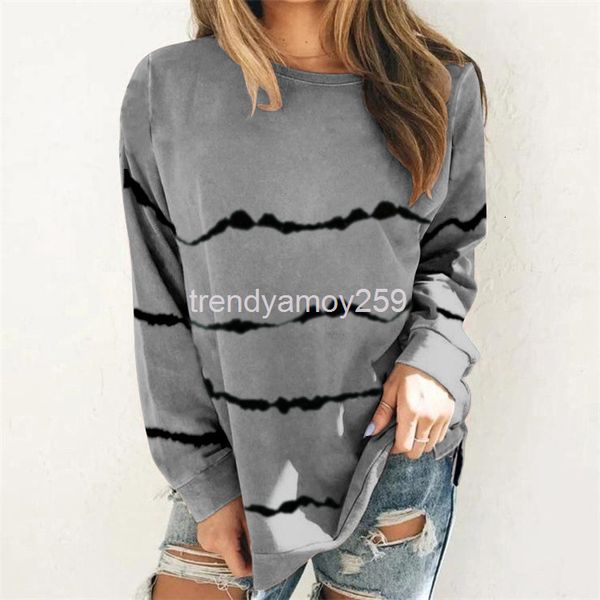 women's t-shirt clothing autumn winter urban leisure loose pullover stripe printed round neck long sleeve t-shirt, White
women's t-shirt clothing autumn winter urban leisure loose pullover stripe printed round neck long sleeve t-shirt, White