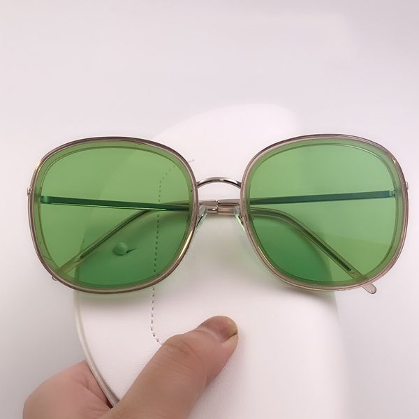 fashion brand design metal frame edging green personality sunglasses, full frame trendy rectangular round sunglasses, White;black
fashion brand design metal frame edging green personality sunglasses, full frame trendy rectangular round sunglasses, White;black