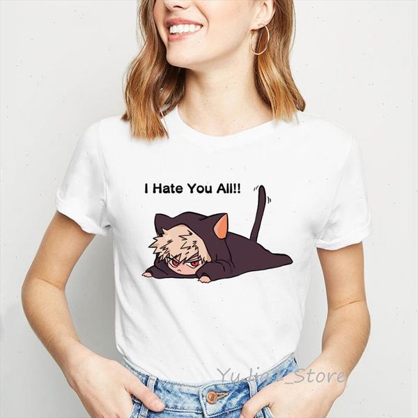 my hero academia funny anime tshirt women i hate you all letter print t shirt femme harajuku shirt kawaii clothes female t, White
my hero academia funny anime tshirt women i hate you all letter print t shirt femme harajuku shirt kawaii clothes female t, White