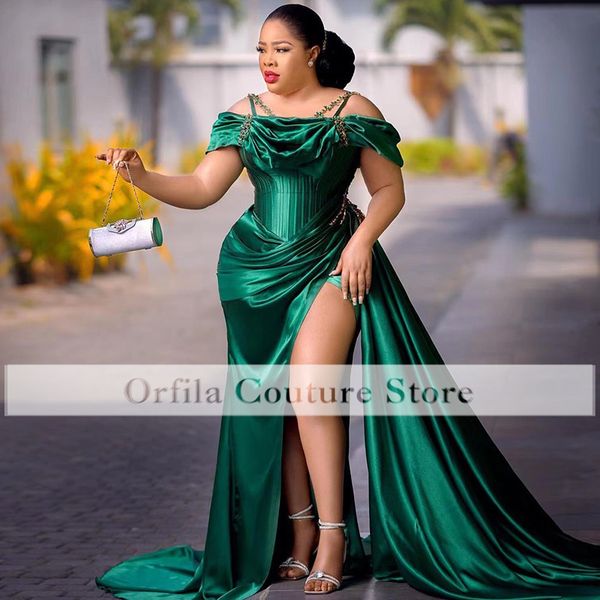 charming dark green party dresses evening wear mermaid satin beads prom gowns robe soirée femme, Black
charming dark green party dresses evening wear mermaid satin beads prom gowns robe soirée femme, Black