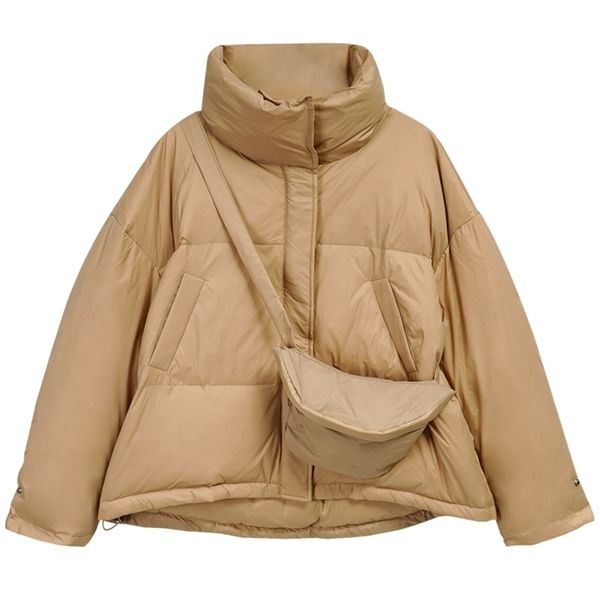 fitaylor winter women coat white duck down parkas short khaki puffer jacket warm overcoat 201208, Black
fitaylor winter women coat white duck down parkas short khaki puffer jacket warm overcoat 201208, Black
