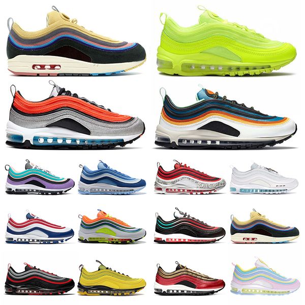 97 mens running shoes 97s sean wotherspoon vibes aqua blue bright violet outdoor fashion womens men sports trainer sneakers, Black
97 mens running shoes 97s sean wotherspoon vibes aqua blue bright violet outdoor fashion womens men sports trainer sneakers, Black
