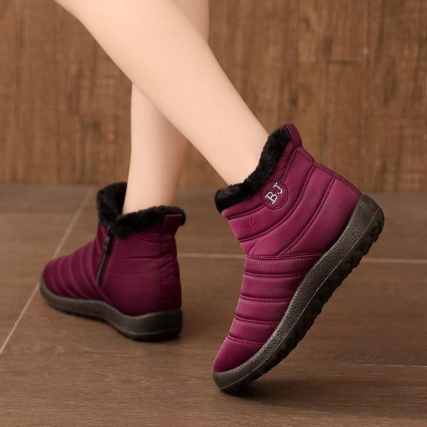 for boots women ankle winter shoes woman plush fur warm snow boots waterproof down female botas mujer 2020 plus size 43, Black
for boots women ankle winter shoes woman plush fur warm snow boots waterproof down female botas mujer 2020 plus size 43, Black