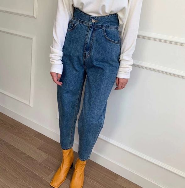 2021 new women harem pants fashion high waist blue denim jeans female trousers spring summer streetwear 5v1w
2021 new women harem pants fashion high waist blue denim jeans female trousers spring summer streetwear 5v1w