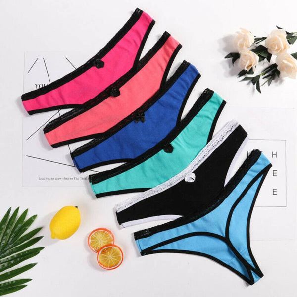 women's panties women cotton low waist g-string thongs ladies' seamless bow lace decor underwear bikini t-back thong, Black;pink
women's panties women cotton low waist g-string thongs ladies' seamless bow lace decor underwear bikini t-back thong, Black;pink