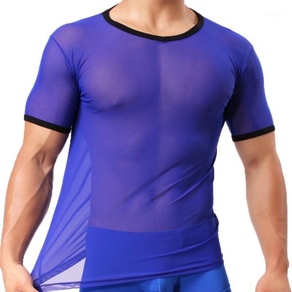 men t shirts transparent mesh see through tees man tshirt o-neck singlet gay male casual clothes t-shirt clothing1, Black;brown
men t shirts transparent mesh see through tees man tshirt o-neck singlet gay male casual clothes t-shirt clothing1, Black;brown