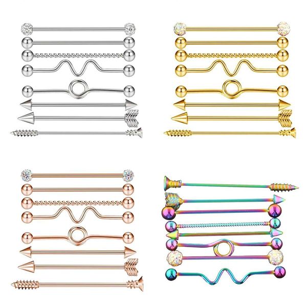 32pcs industrial piercing ball barbell ear bar earring 14g women jewelry, Golden
32pcs industrial piercing ball barbell ear bar earring 14g women jewelry, Golden