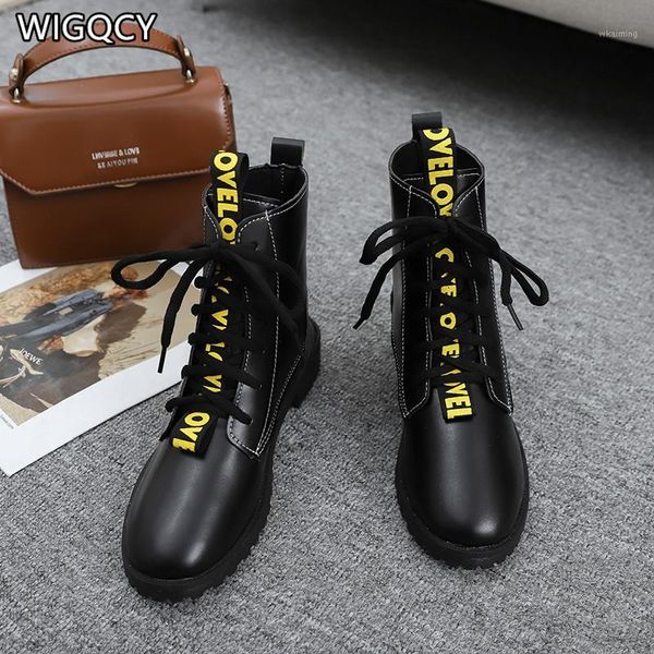boots 2021 autumn style women's british leather casual single low-heeled high-men1, Black
boots 2021 autumn style women's british leather casual single low-heeled high-men1, Black