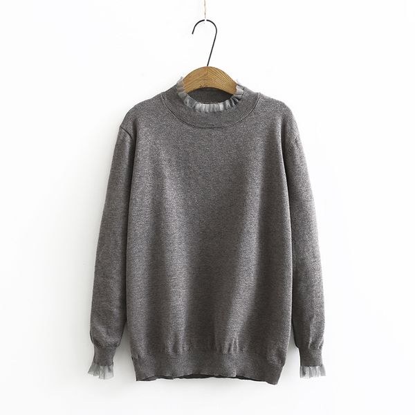 xl-3xl plus size female black grey sweaters long autumn stretchable pullovers ck39, White;black
xl-3xl plus size female black grey sweaters long autumn stretchable pullovers ck39, White;black