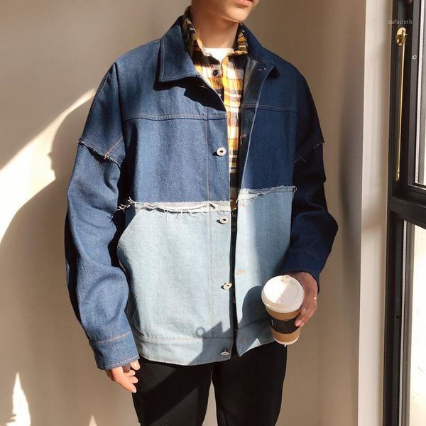 2018 new men's casual bomber streetwear denim jacket male spelling color cowboy outerwear loose clothes hip hop style coats 2xl1, Black;brown
2018 new men's casual bomber streetwear denim jacket male spelling color cowboy outerwear loose clothes hip hop style coats 2xl1, Black;brown