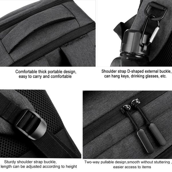 laptop backpack мужчины 15,6-дюймовый делопроизводство bagpack usb зарядка деловая сумка унисекс черный рюкзак школа back pack mochila мужск
laptop backpack мужчины 15,6-дюймовый делопроизводство bagpack usb зарядка деловая сумка унисекс черный рюкзак школа back pack mochila мужск