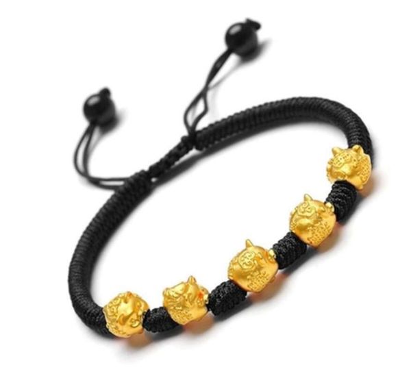 new styles jewelry lucky pig beads bracelets gold jewelry accessories diy bracelet accessories beads adjustable red rope, Black
new styles jewelry lucky pig beads bracelets gold jewelry accessories diy bracelet accessories beads adjustable red rope, Black