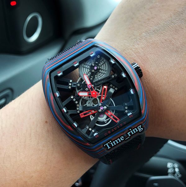 version v 45 t gr skeleton dial color carbon fiber case japan miyota automatic movement mens watch black nylon strap fashion watches, Slivery;brown
version v 45 t gr skeleton dial color carbon fiber case japan miyota automatic movement mens watch black nylon strap fashion watches, Slivery;brown