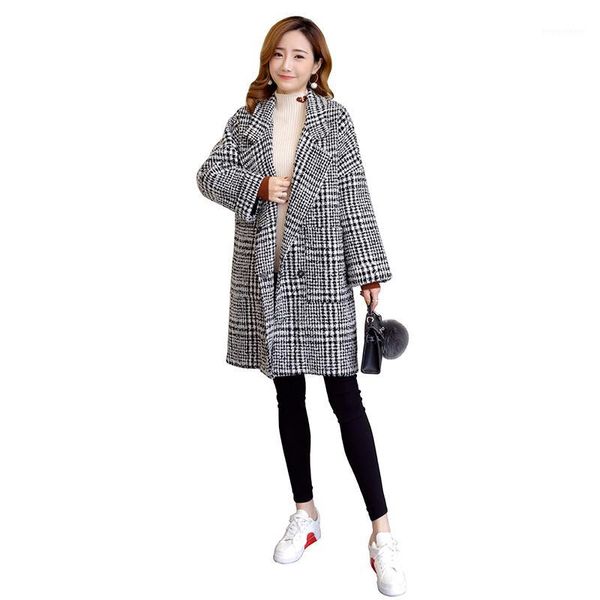 winter warm coat female fashion checkered women coats office new lady vintage long woman overcoat1, Black
winter warm coat female fashion checkered women coats office new lady vintage long woman overcoat1, Black