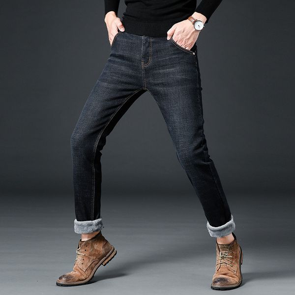 2019 jeans autumn stretch slim casual men's loose straight high waist plush pants, Blue
2019 jeans autumn stretch slim casual men's loose straight high waist plush pants, Blue