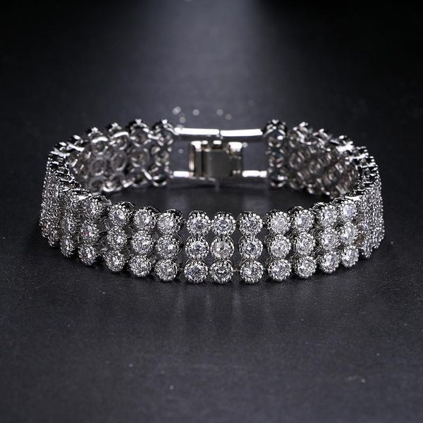 emmaya sell luxury jewelry unique design 3 row round shape + cubic zircon bride wedding bracelet & bangle for women, Black
emmaya sell luxury jewelry unique design 3 row round shape + cubic zircon bride wedding bracelet & bangle for women, Black