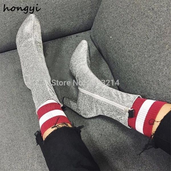 boots bling women chunky heels short ankle spring autumn slim fit fashion shoes high knitted sock booties shoes1, Black
boots bling women chunky heels short ankle spring autumn slim fit fashion shoes high knitted sock booties shoes1, Black