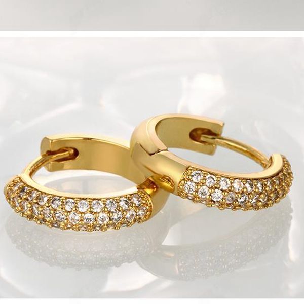 cubic zircon solid 18k yellow gold filled womens hoop earrings pretty gift fashion jewelry, Golden;silver
cubic zircon solid 18k yellow gold filled womens hoop earrings pretty gift fashion jewelry, Golden;silver