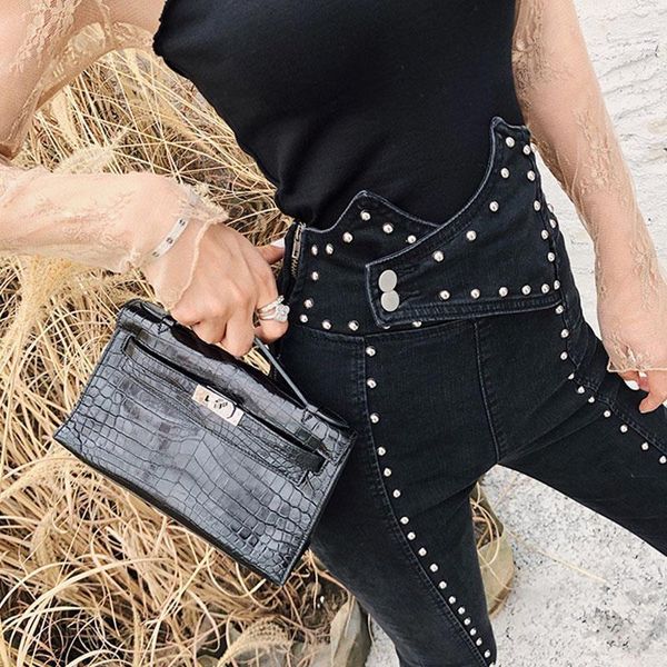 black autumn patchwork beading women's jeans high waist slim denim ankle length pants female 2020 streetwear fashion new kz484, Black;white
black autumn patchwork beading women's jeans high waist slim denim ankle length pants female 2020 streetwear fashion new kz484, Black;white