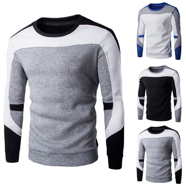 2020 winter men sweater slim fit knittwear casual pullover male o-neck patchwork sweater men pull homme men clothing, White;black
2020 winter men sweater slim fit knittwear casual pullover male o-neck patchwork sweater men pull homme men clothing, White;black