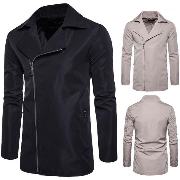 fashion men long jacket clothing autumn winter coat zipper up jackets stand down collar outwear h81, Black;brown
fashion men long jacket clothing autumn winter coat zipper up jackets stand down collar outwear h81, Black;brown